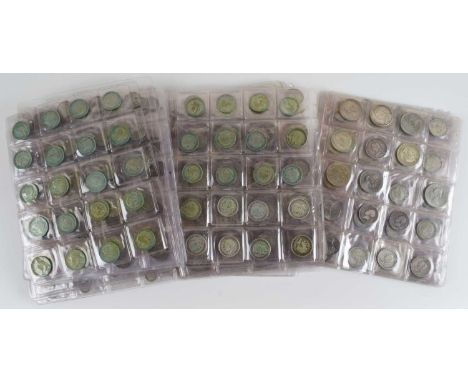 Large assortment of coinage to include a large collection of silver and debased silver coins.  Large assortment of mostly twe