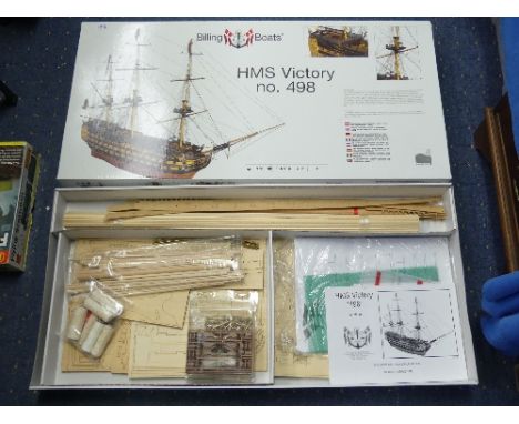 Billing Boats H.M.S. Victory Kit "498", 1:75 scale, boxed with instructions, contents unchecked but appear to be unused and c