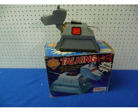 Doctor Who; A Vintage Palitoy Talking K-9, circa 1979, in original box, which has some taped repairs, not working.
