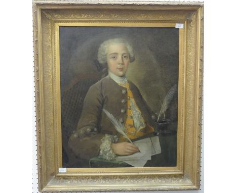18th century English School, Portrait of a Gentleman, oil on canvas, 30in x 24in (76cm x 61cm), with evidence of an oval over