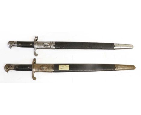 A British Martini Henry Pattern 1887 Mk.III Sword Bayonet by Wilkinson Sword Company, London, the 46cm plain steel blade mark