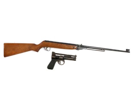 PURCHASER MUST BE 18 YEARS OF AGE OR OVERA Webley Mark 3 .22 Calibre Under-lever Air Rifle, numbered 32322, blackened finish,