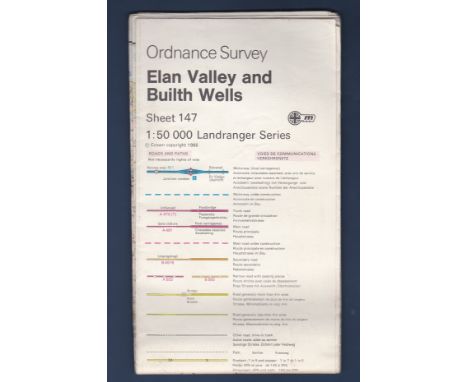 Elan Valley and Builth Wells Ordnance Survey: Sheet 147 1:50 000 Landranger Series