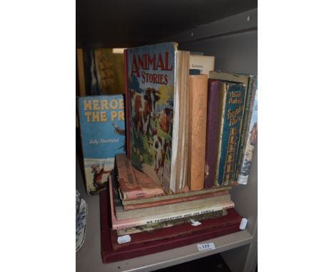 A selection of vintage children annuals and library books