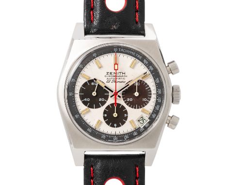 ZENITH Vintage El Primero A384 Chronograph Herrenuhr. Frische Revision am 02.12.2024. Edelstahl. Automatik-Werk Kal. 3019PHC 