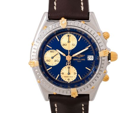 BREITLING Chronomat Ref. 81.950 Herrenuhr. Edelstahl/Gelbgold 18K. Automatik-Werk Breitling Kal. 13 mit guten Gangwerten (+10