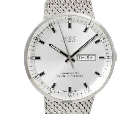 MIDO Commander Automatik Chronometer Ref. M031631A Herrenuhr. Edelstahl mit Saphirglasboden. Automatik-Werk Kal. 80 Si mit gu