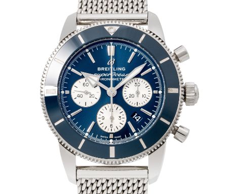 BREITLING Superocean Heritage II Ref AB0162 Herren Chronograph. Edelstahl. Glasboden. Automatik-Werk Kal. B01 mit sehr guten 