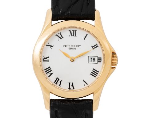 PATEK PHILIPPE Calatrava Ref 4906 Damenuhr. 18K Gelbgold. Quarzwerk Kal. E19C in funktionsfähigem Zustand. Neue Batterie. Wei