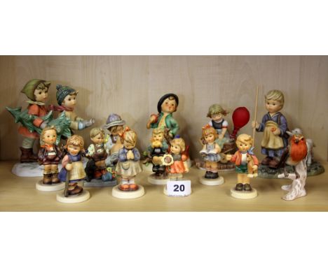 A quantity of Goebel figurines.