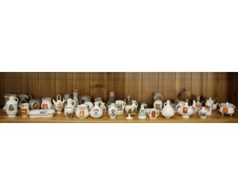 A quantity of W. H. Goss and other crested china.