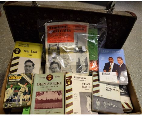 Cricket - England v Australia First Test Tour of 1948, Trent Bridge programme; Spondon Cricket Club membership books 1946 and