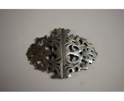 An Art Nouveau silver buckle, Birmingham 1900