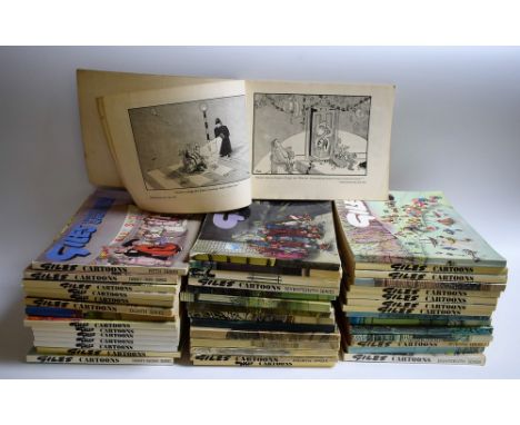 Giles Annuals - the first 45 series, pictorial paper covers as issued, oblong 4to, (45); a typed and signed letters from Mrs 