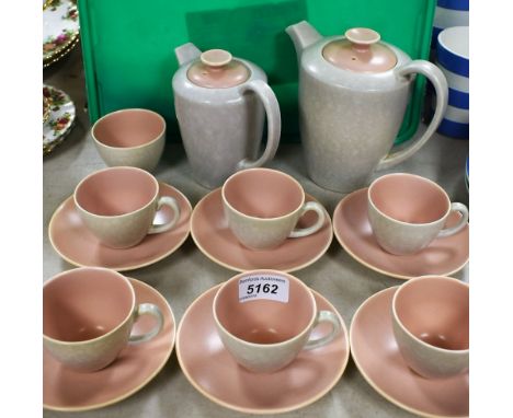 A Poole Twintone six setting coffee service