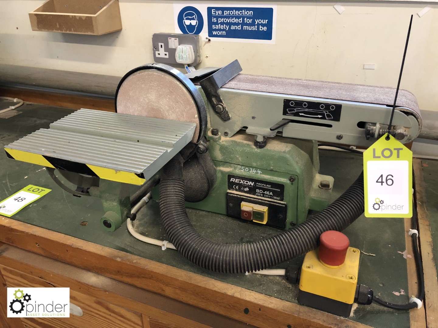 Rexon BD46A Disc and Belt Sander, 240volts