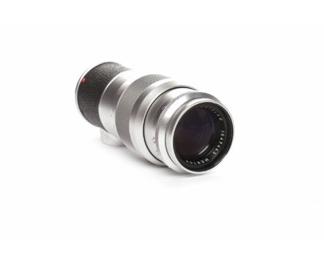 LEITZ HEKTOR 1:4.5 135MM TELEPHOTO LENS WITH LEICA M MOUNTpart number 1647443, silver finish with black grip