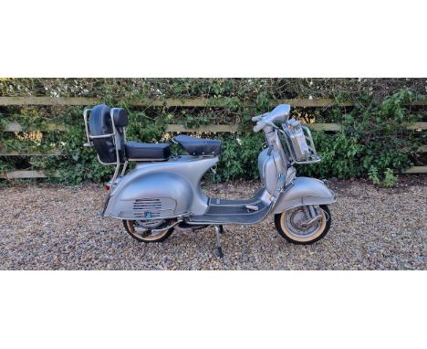 1965 Vespa VBB2T, 150cc. Registration number HVK 755C. Frame number VBB2T *265852*. Engine number VBB2M *240545*.The Piaggio 