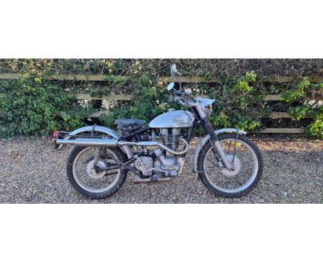 c.1972/1992 Royal Enfield Bullet 350cc to Trial spec. Registration number K101 VWL. Frame number 2B44 1597D. Engine number 2B