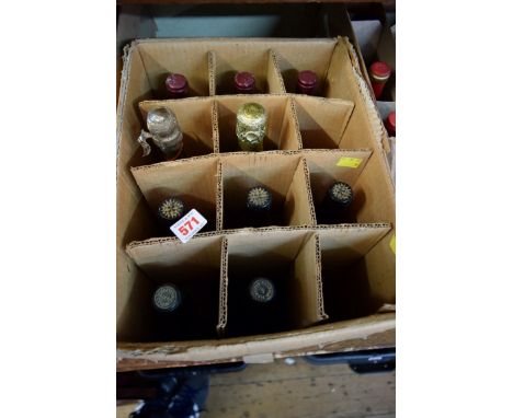 A mixed lot, comprising: three 75cl bottles of 1986 Chateau Toutigeac; three 75cl bottles of Chateau Les Gruppes; a bottle of