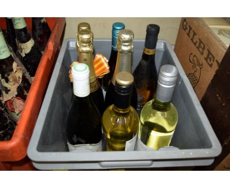 Eight bottles of white wine, to include: two sparkling examples. (8)