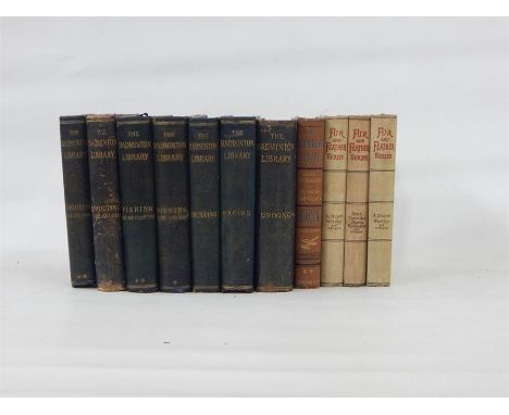 Various vols of The Badminton Library including Driving, Hunting, Racing, Fishing Pike and Course Fishing Salmon and Trout, S