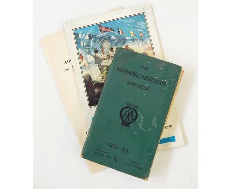 Silverstone - programme of the Fourth British Grand Prix organised by the Royal Automobile Club, Saturday 14th July 1951, adv