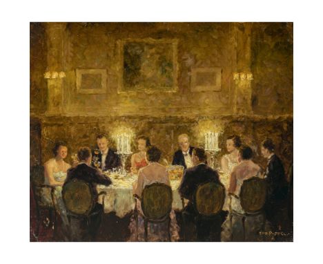 Otto Pippel1878 Lodz - 1960 München"Sylvesterfeier der Künstler"R. u. signiert. Rücks. betitelt und bezeichnet sowie Stempel 
