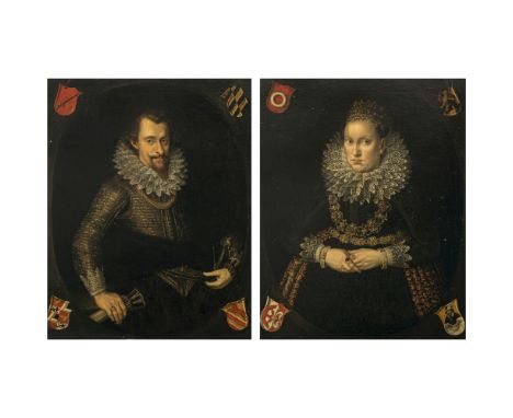 Nürnberg um 1615Johann Wilhelm Kreß von Kressenstein und Susanna Kreß von Kressenstein, geb. Koler von NeunhofZwei Porträts. 