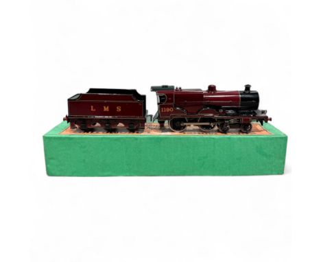 Bassett-Lowke Ltd 0 gauge LMS Fowler Compound Class 4-4-0 locomotive no.1190, with tender, in LMS maroon finish, boxed