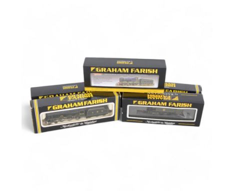 Five Graham Farish 'N' gauge steam locomotives, including two Limited Edition Bachmann Collectors Club examples, 372-750K Fai