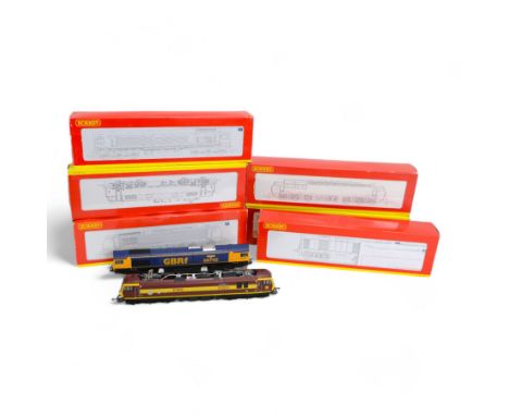 Six Hornby '00' gauge diesel electric locomotives, comprising R2074B Loadhaul Co-Co Diesel Electric Class 56 locomotive no. 5