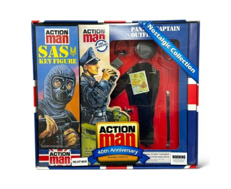 Action Man 40th Anniversary Nostalgic Collection 'SAS Key Figure', with Panzer Captain outfit, boxed