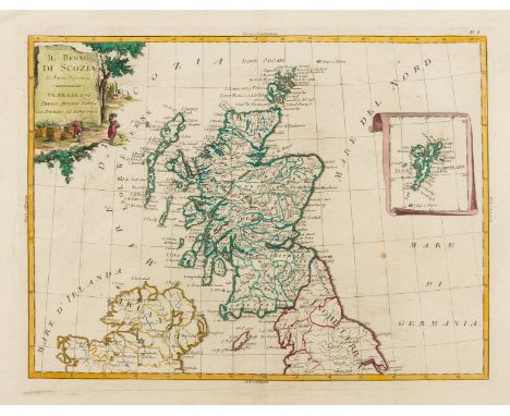 NO RESERVE Scotland.- Zatta (Antonio) Il Regno di Scozia, Di Nuova Projezione, engraved map with hand-colouring, platemark 31