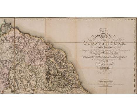 NO RESERVE Yorkshire.- Greenwood (Christopher) Map of the County of York, made on the Basis of Triangles in the County, deter