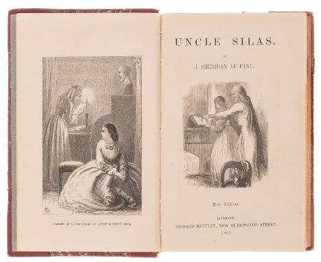 Le Fanu (Joseph Sheridan) Uncle Silas: A Tale of Bartram-Haugh, first 1 vol. edition, first illustrated edition, half-title, 