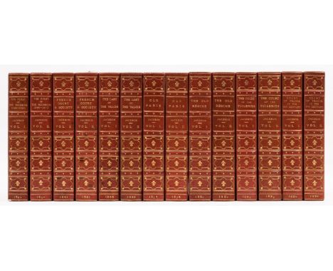 Jackson (Catherine Charlotte, Lady) [Works], 14 vol., engraved plates, uniform attractive crushed salmon half morocco gilt by