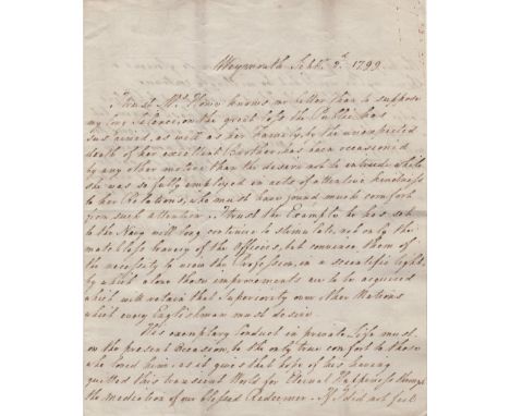GEORGE III: (1738-1820) King of the United Kingdom 1760-1820. A very fine A.L.S., George R, as King, two pages, 4to, Weymouth