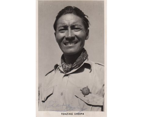 EVEREST EXPEDITION 1953: Edmund Hillary (1919-2008) New Zealand Mountaineer, the first man, with Tenzing Norgay, to reach the