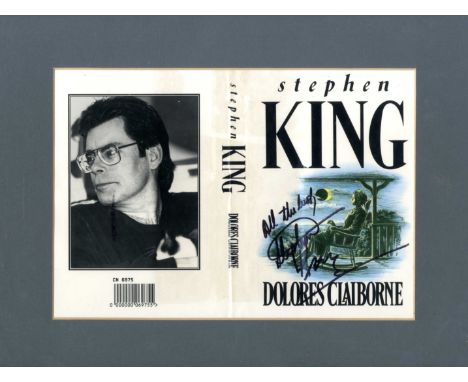 KING STEPHEN: (1947-&nbsp;&nbsp;&nbsp;&nbsp; ) American Author of Horror, Suspense and Science Fiction works. Signed and insc
