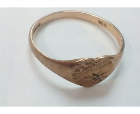 9ct gold ring size N