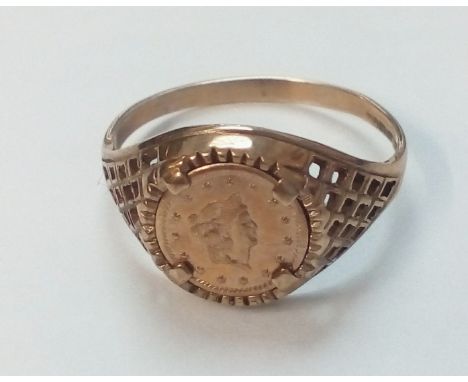 9ct gold ring size N