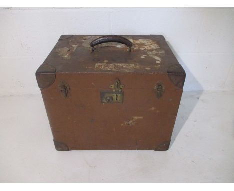 A vintage travel trunk