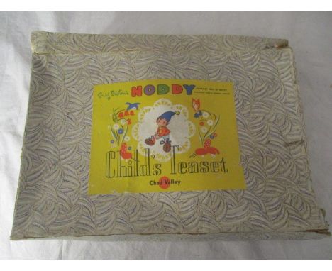A boxed Chad Valley child's tea set, featuring Enid Blyton's Noddy. Box is in poor condition. 