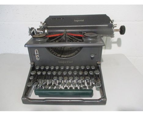 A vintage Imperial typewriter made by the Imperial Typewriter co ltd.