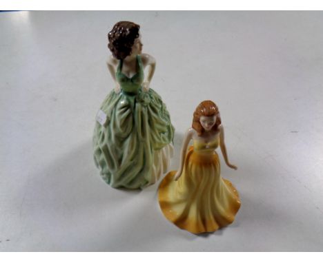 Two Royal Doulton figures, The Gemstones Collection, October Opal and Kelly HN4157