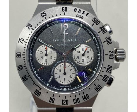 A gentleman's stainless steel Bulgari Diagno Automatic wristwatch, boxed with paperwork 