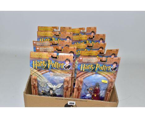 A COLLECTION OF SEALED MATTEL 2001 HARRY POTTER AND THE PHILOSOPHER'S STONE FIGURES, Quidditch Harry (52663), Gryffindor Harr