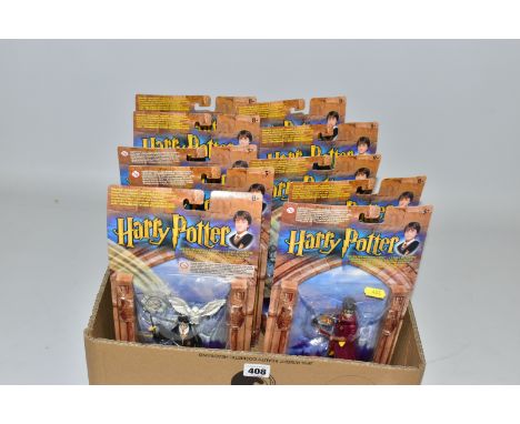 A COLLECTION OF SEALED MATTEL 2001 HARRY POTTER AND THE PHILOSOPHER'S STONE FIGURES, Quidditch Harry (52663), Gryffindor Harr