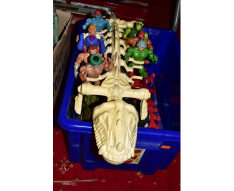 A COLLECTION OF UNBOXED AND ASSORTED MATTEL HE-MAN MASTERS OF THE UNIVERSE FIGURES, VEHICLES AND ACCESSORIES, figures include